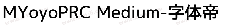 MYoyoPRC Medium字体转换